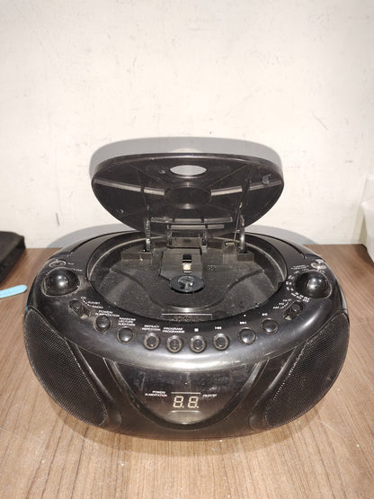 ONN CD Player Portable AM/FM Boom Box Model KS-858B