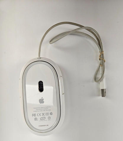 Apple A1152 White Mouse USB Wired Optical Mouse Genuine OEM