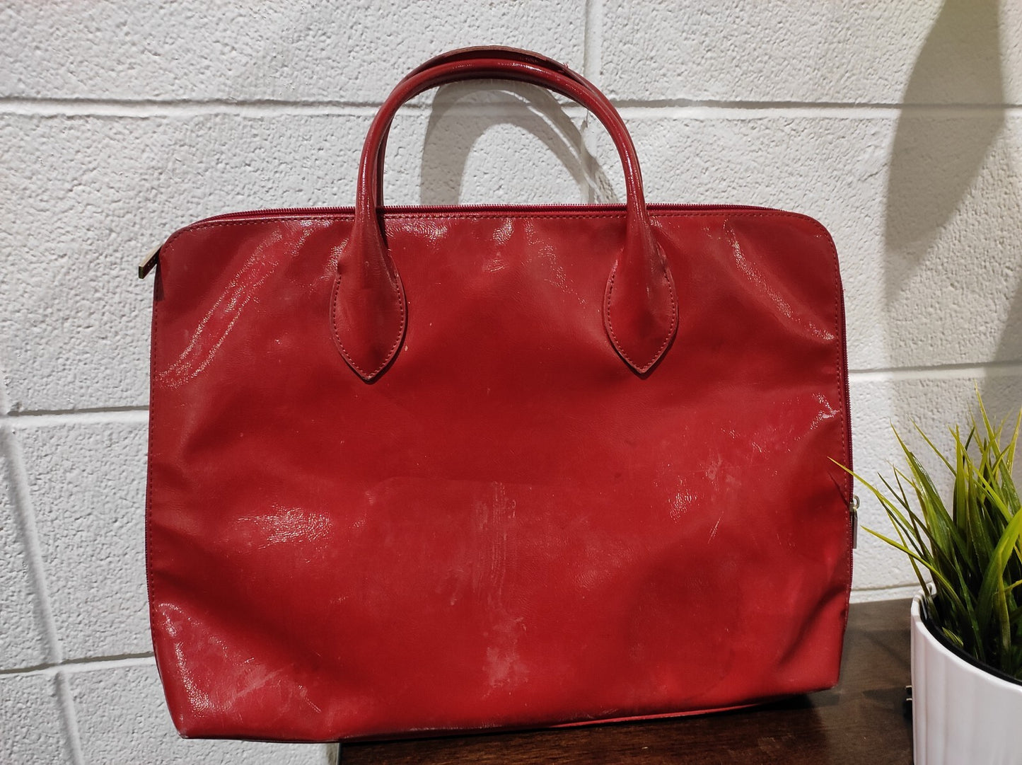 Donna Di Domani Red Briefcase