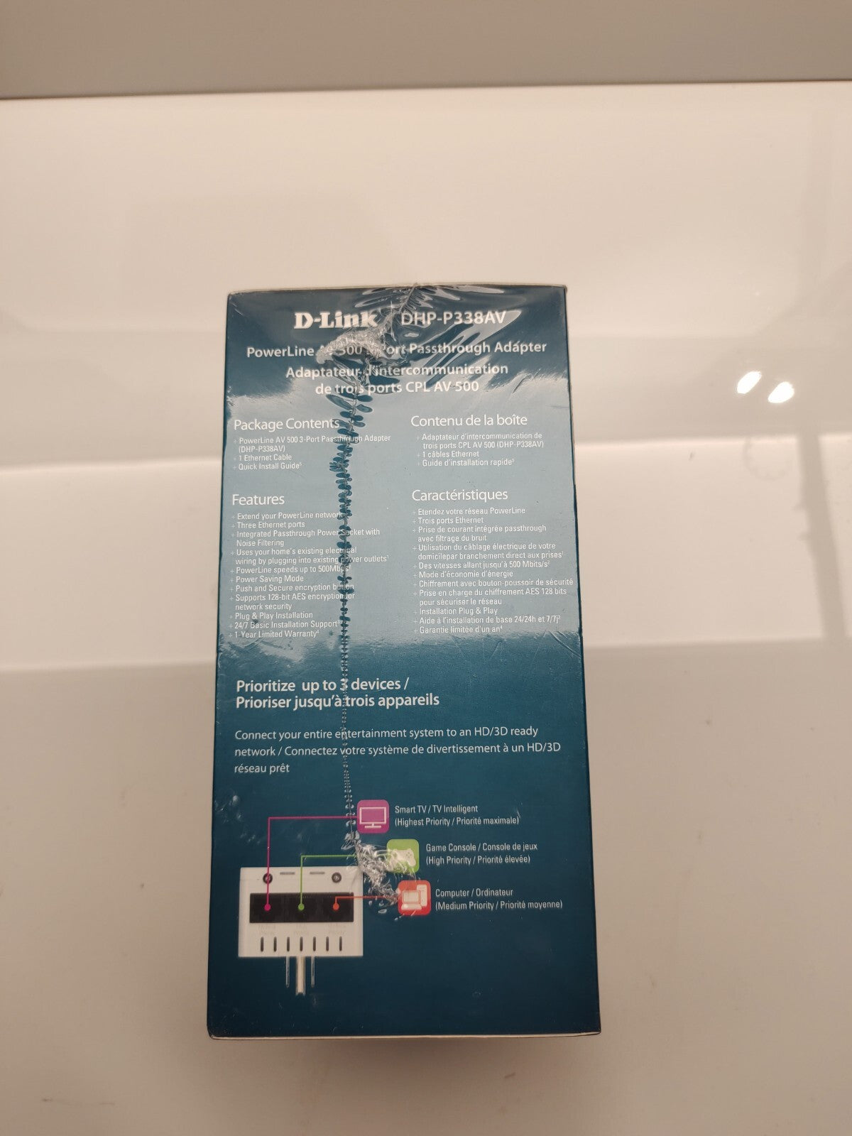 D-Link DHP-W311AV PowerLine CPL AV500 Network Kit 2-Pack BNIB NEW! SEALED!