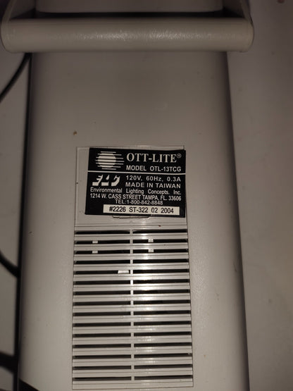 OTT-LITE Foldable Desk or Wall Mount Lamp - Model OTL13TCG