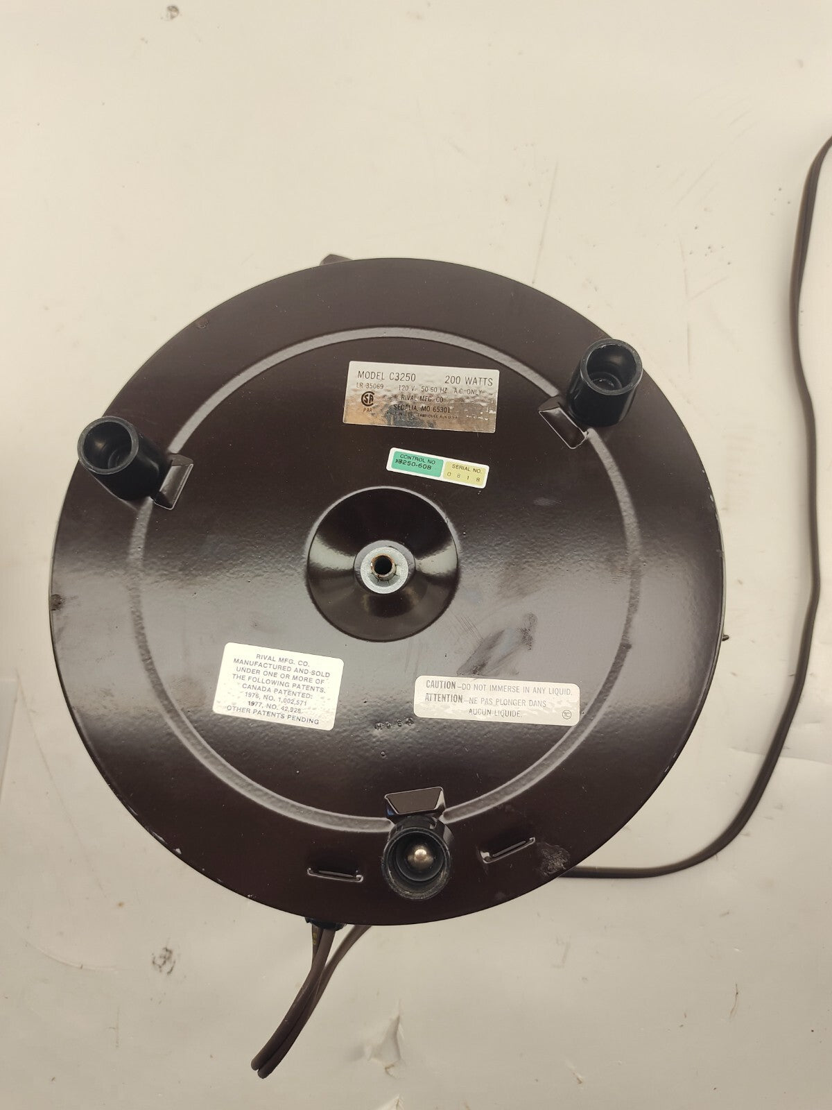 Rival Crock Pot 3.5 Qt Model 3250 Slow Cooker