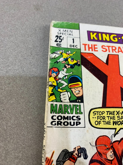 X-Men Annual #1 (1970) FN 6.0 Jack Kirby Cover Sentinels Magneto Marvel Giant