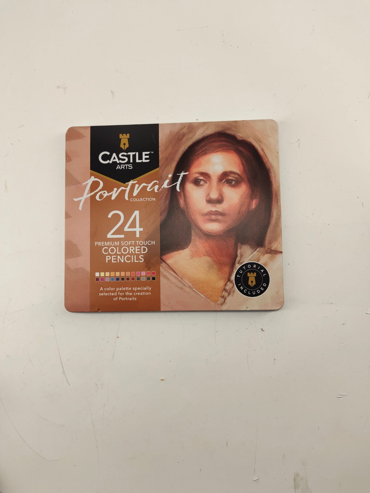 Castle Arts Themed 24 Colored Pencil Set in Tin Box