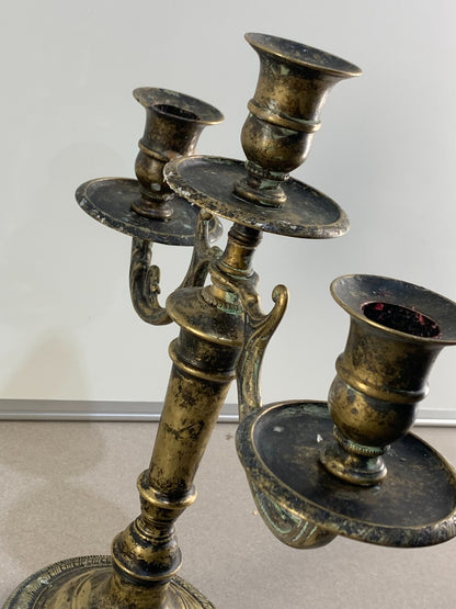 Vintage 3 arm candelabra candle holders