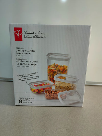 President's Choice modular pantry storage containers fused seal 8 pieces