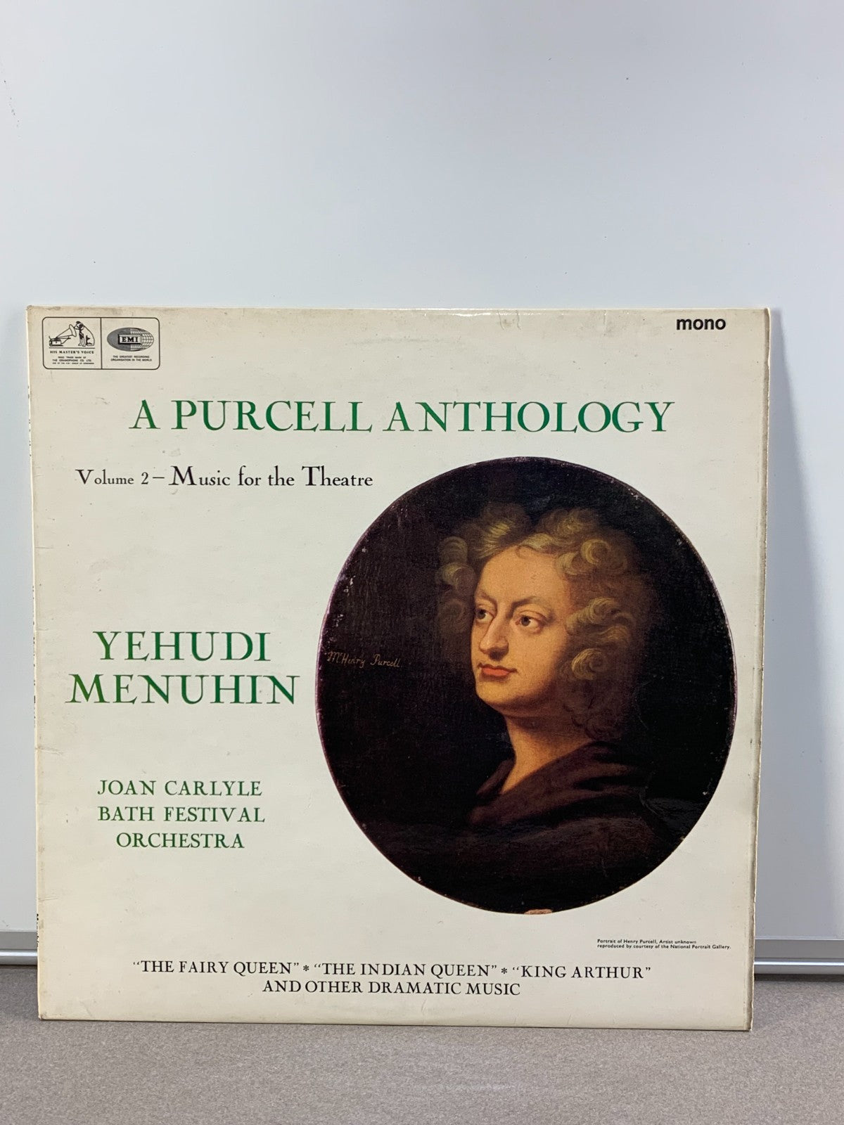 Purcell Anthology Vol. 2 LP 1966 Menuhin Bath Festival Orchestra ASD 2261