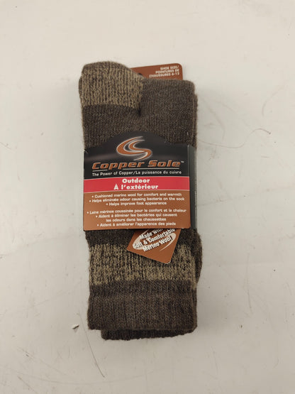 Copper Sole Men’s Socks Dress/Casual Large 8.5-12  New With Tags