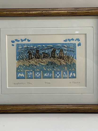 "Gophers - may" Painting By H. Mackie, 30/45
