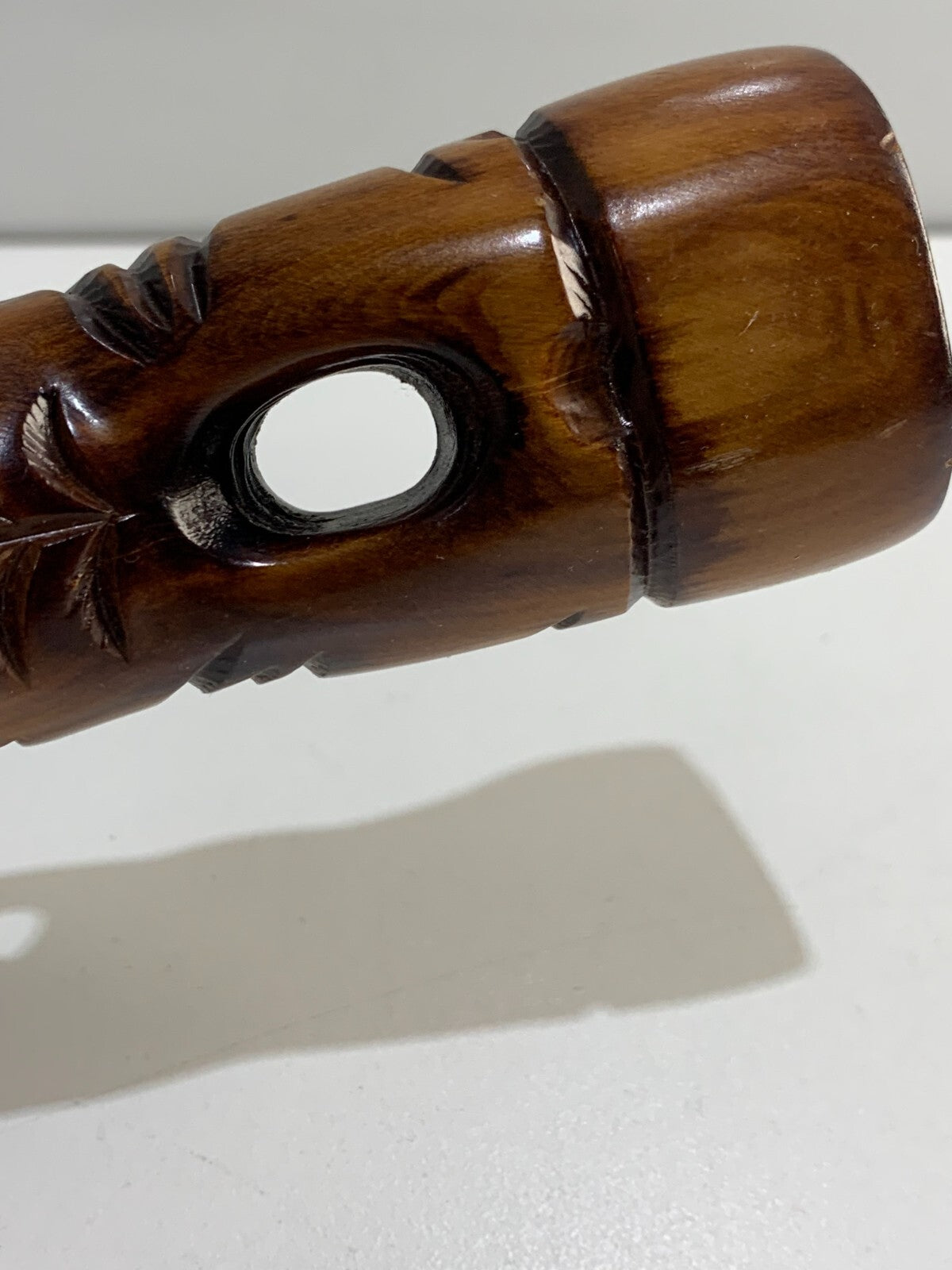 Vintage Carved Wood Tiki Bar Statue Maori New Zealand Polynesian Art