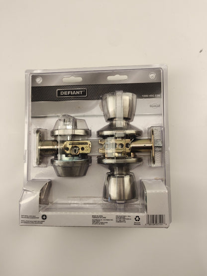 Defiant Brandywine Keyed Entry Door Knob & Deadbolt Lock Set In Stainless Steel