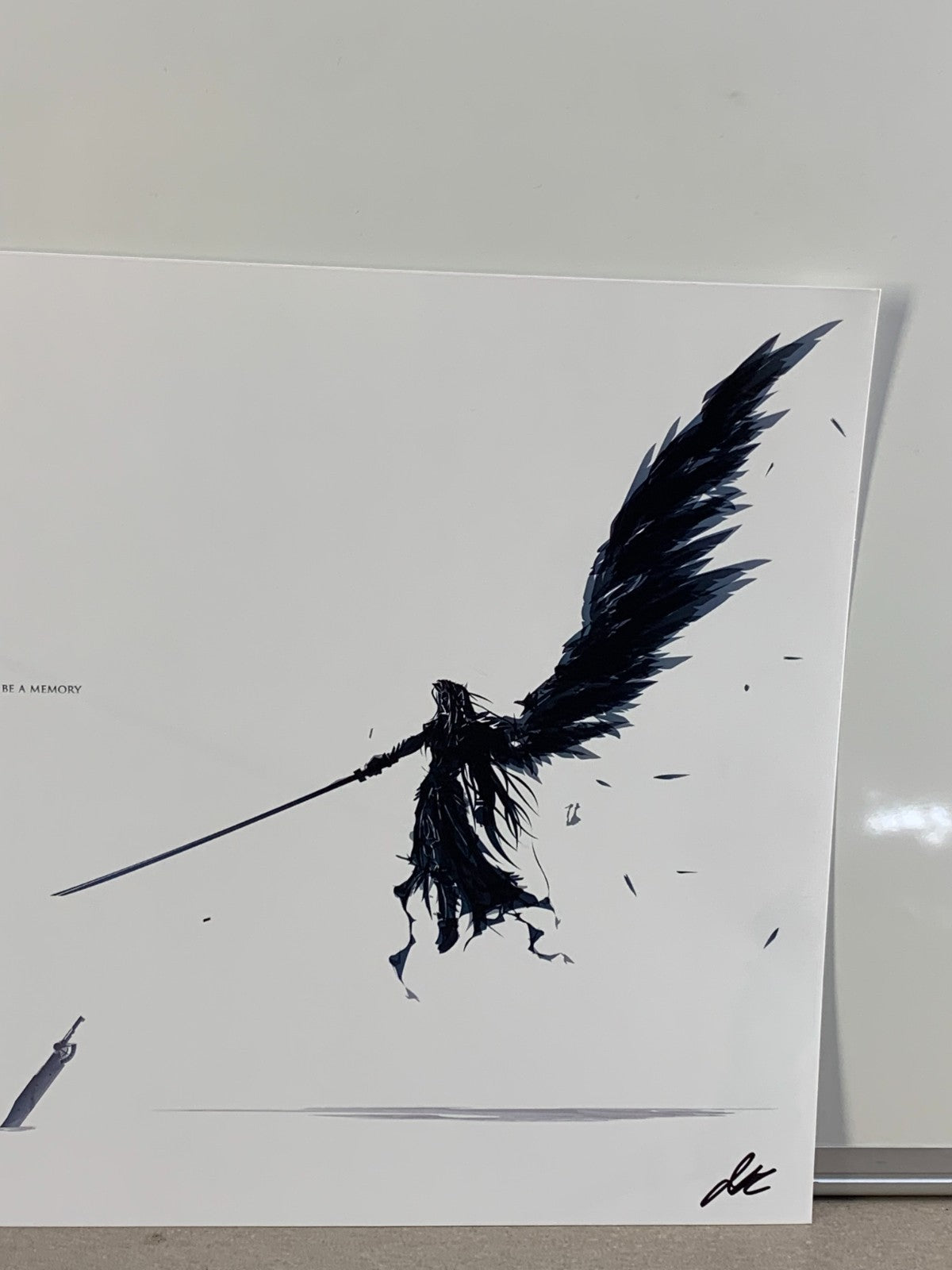 Final Fantasy 7 Sephiroth VS Cloud Art Signed