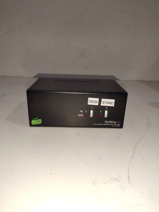 StarTech Dual DVI USB KVM Switch w Audio w/o Power Supply SV231DVIDDU - RF