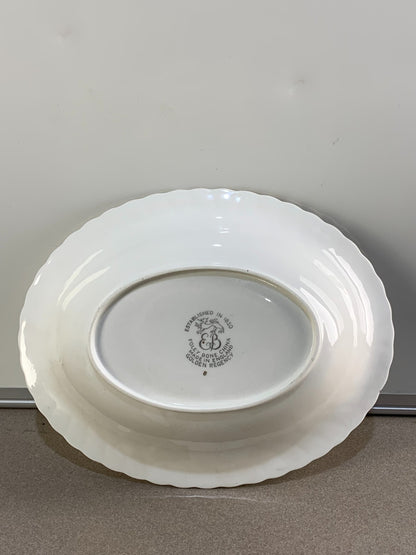 Foley Golden Regency Oval Serving Bowl Bone China England