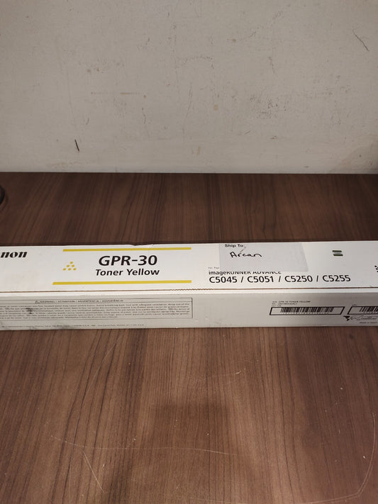 Genuine Canon GPR30 Yellow Toner Cartridge - NEW SEALED