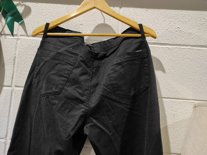 CALVIN KLEIN JEANS Black Cotton Zip Fly Slim Jeans