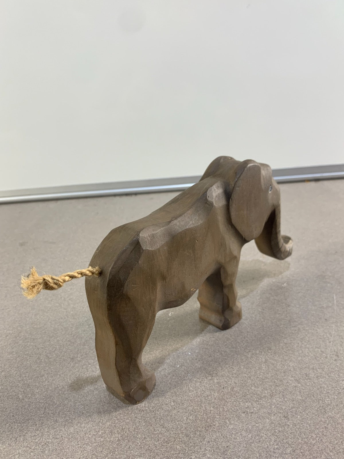 Elephant Wooden Figurine