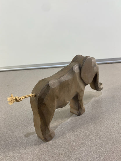 Elephant Wooden Figurine