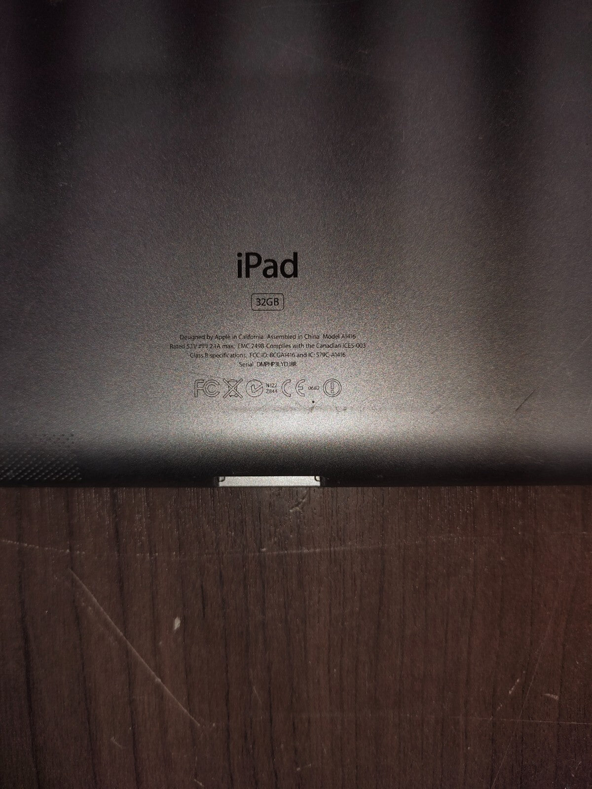 Apple iPad 3rd Gen. 32GB, Wi-Fi, 9.7in - Black Model A1416 - Untested