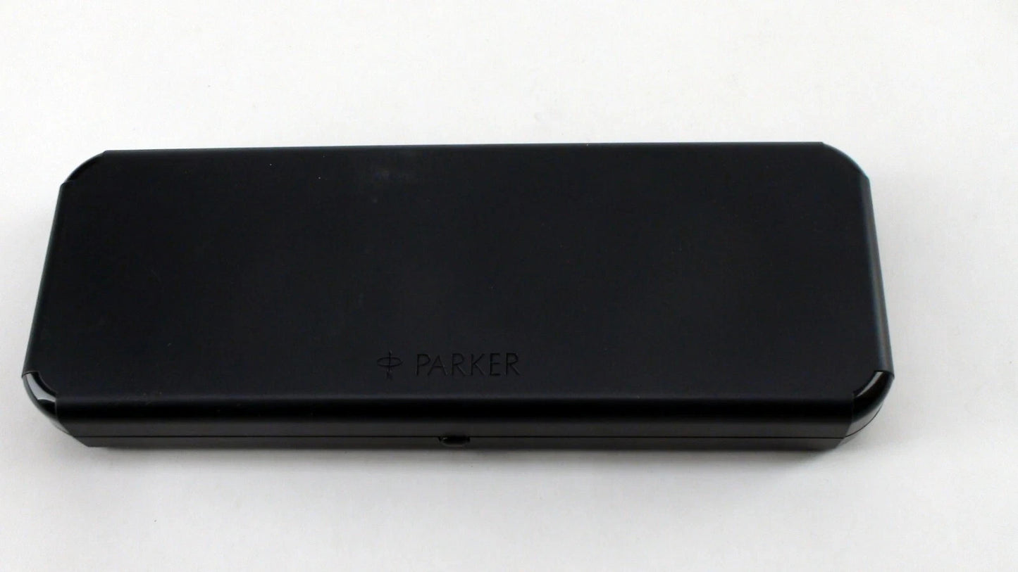 Parker Duofold Platinum Club Rollerball Pen w/ Case – Rare Platinum Trim