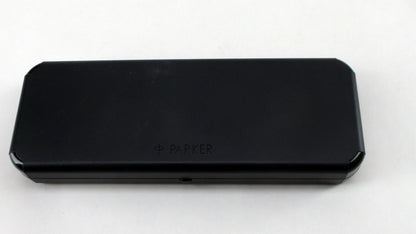 Parker Duofold Platinum Club Rollerball Pen w/ Case – Rare Platinum Trim