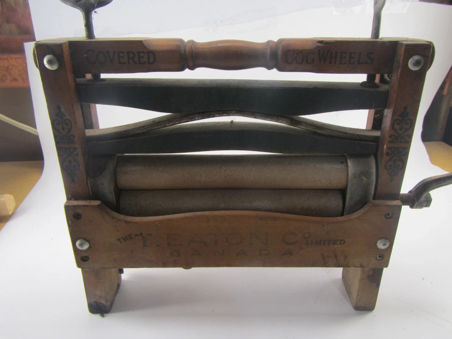 Antique Wooden Eatons Anchor Wringer