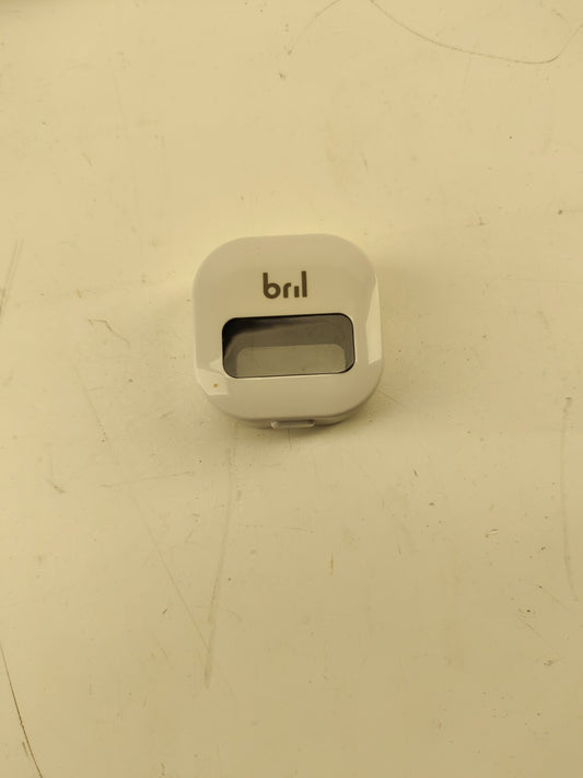 Bril UV-C Toothbrush Sanitizer Portable Sterilizer Cover Holder and Case (White)