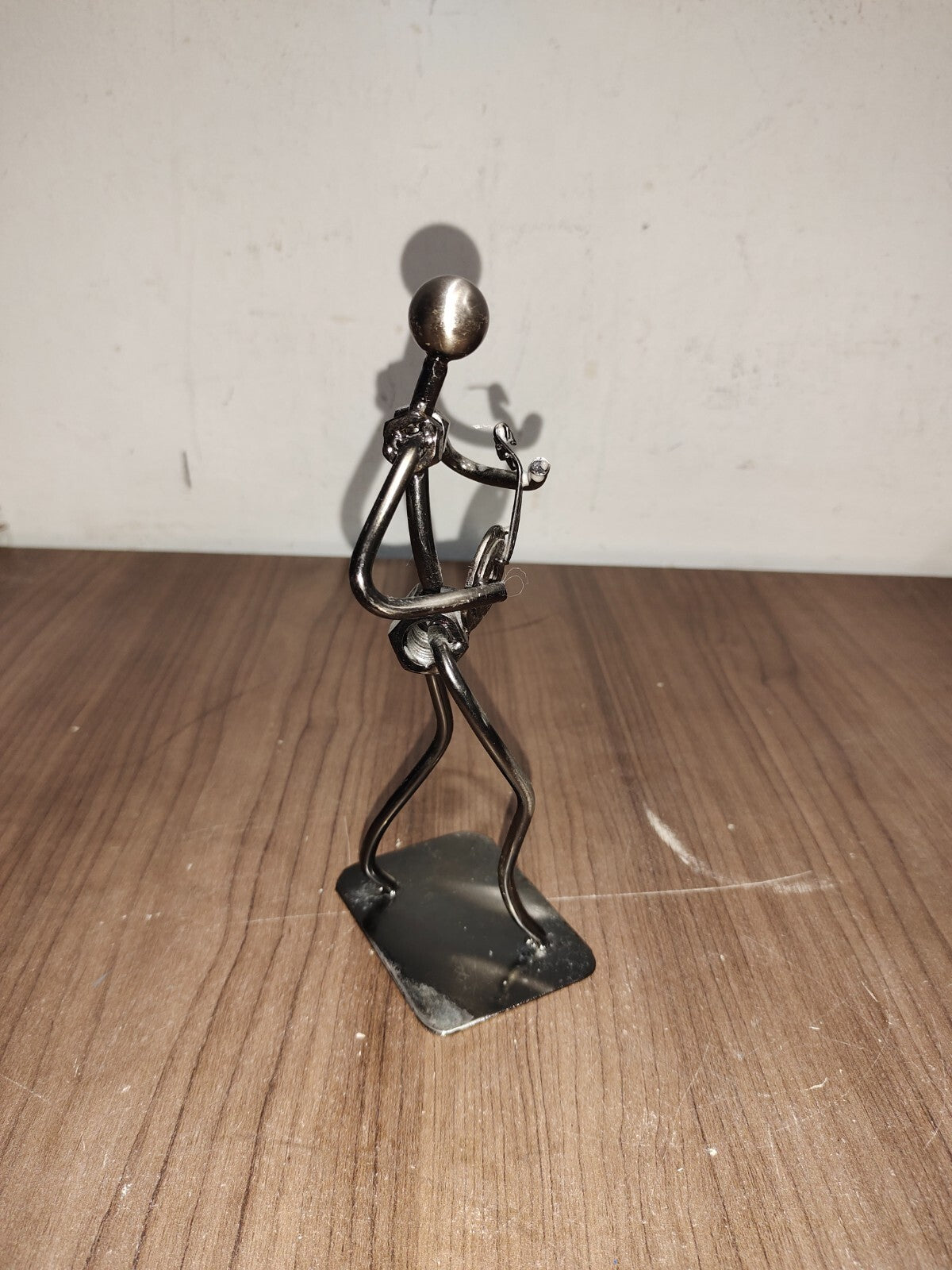 GUITAR PLAYER NUTS AND BOLTS MUSIC FIGURE METAL SCULPTURE