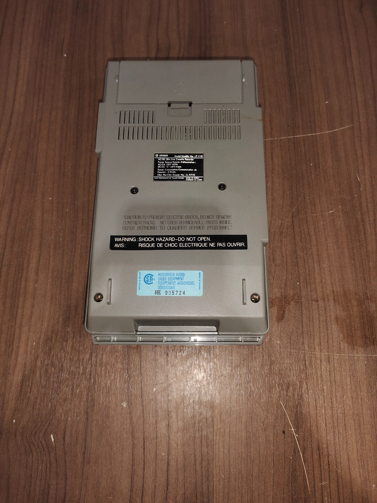 Citizen JT1118 Cassette-Recorder
