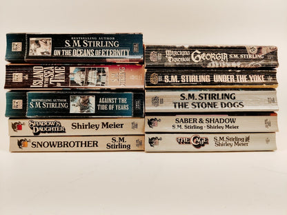 S.M. Stirling and Shirley Meier Lot of 10 PB Books Vintage 1980s-1990s