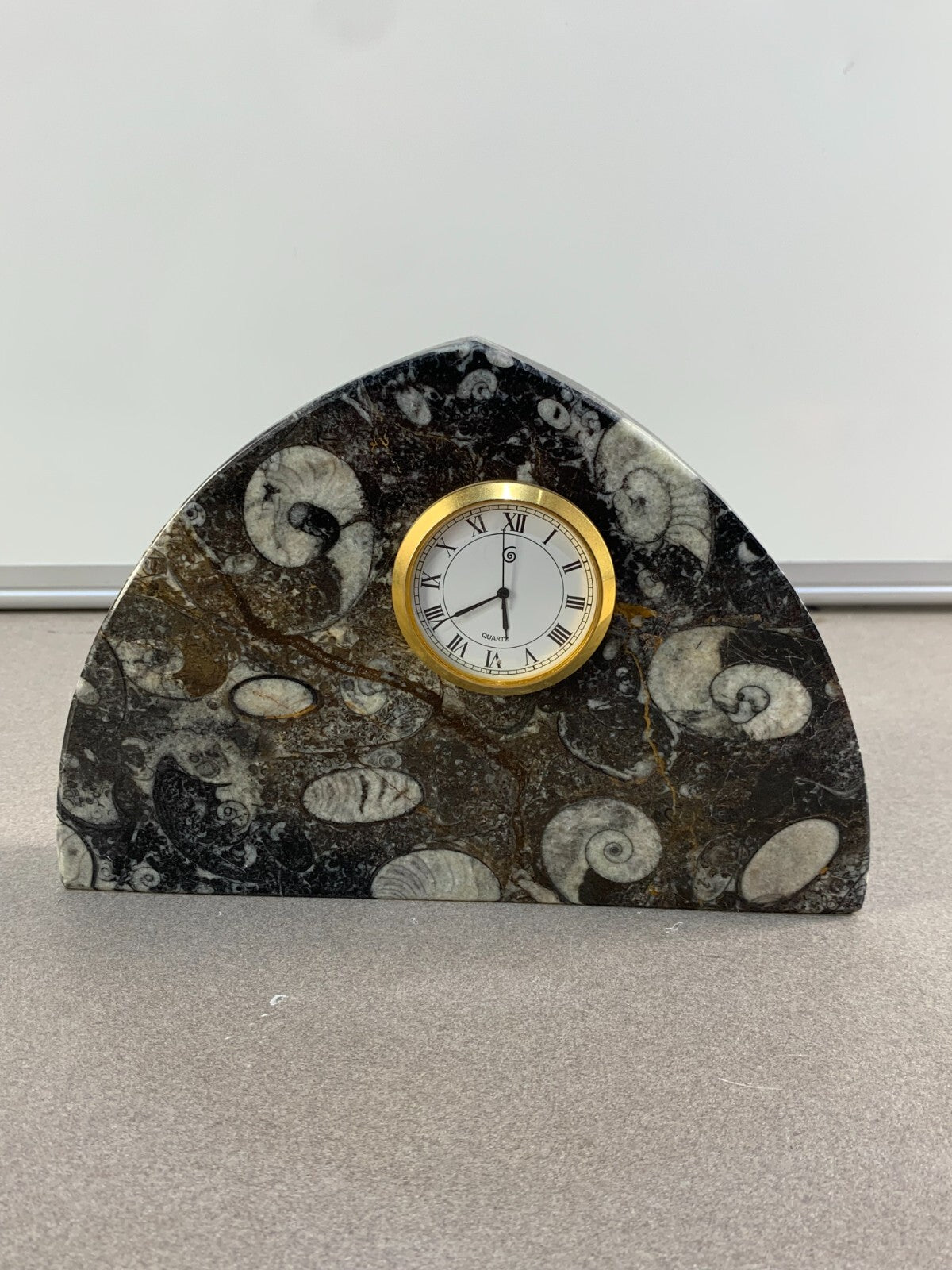 Vintage Marble Clock Quartz Shelf Clock