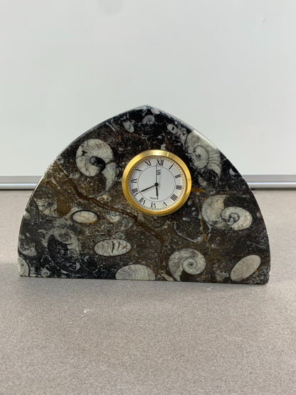 Vintage Marble Clock Quartz Shelf Clock