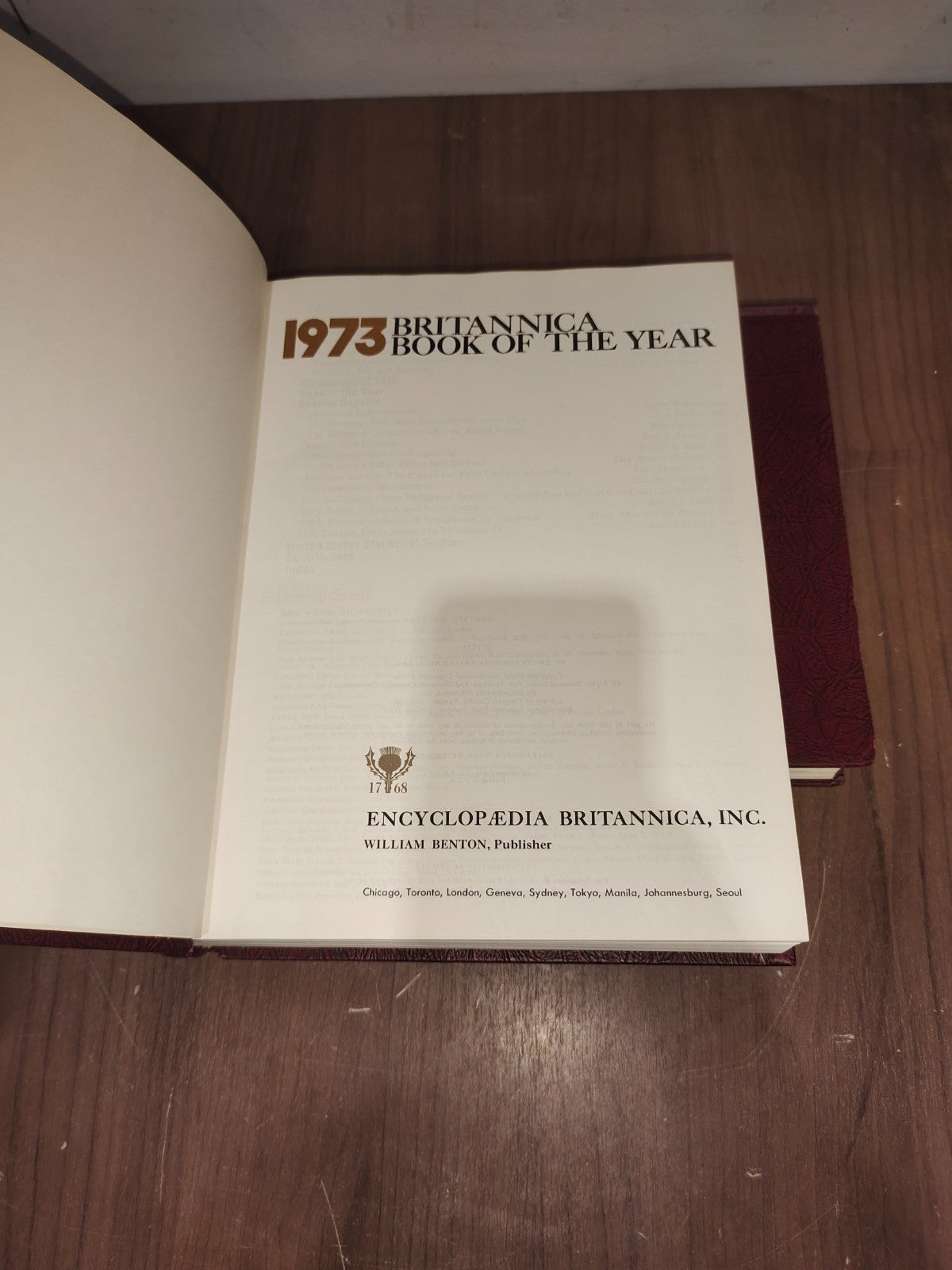 Encyclopedia Britannica Book Year - Set of 3 (1972-1973-1974)
