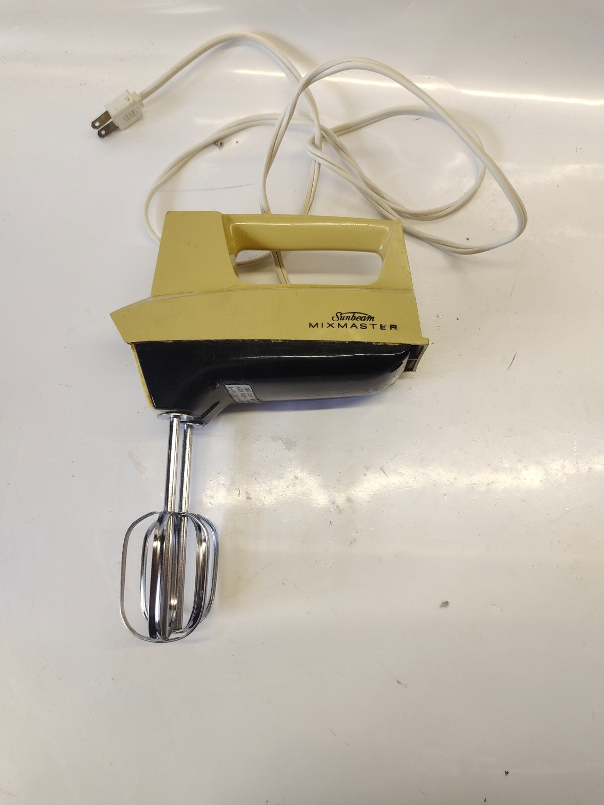 Sunbeam Electric Corded Mixmaster Hand Blender Mixer, White