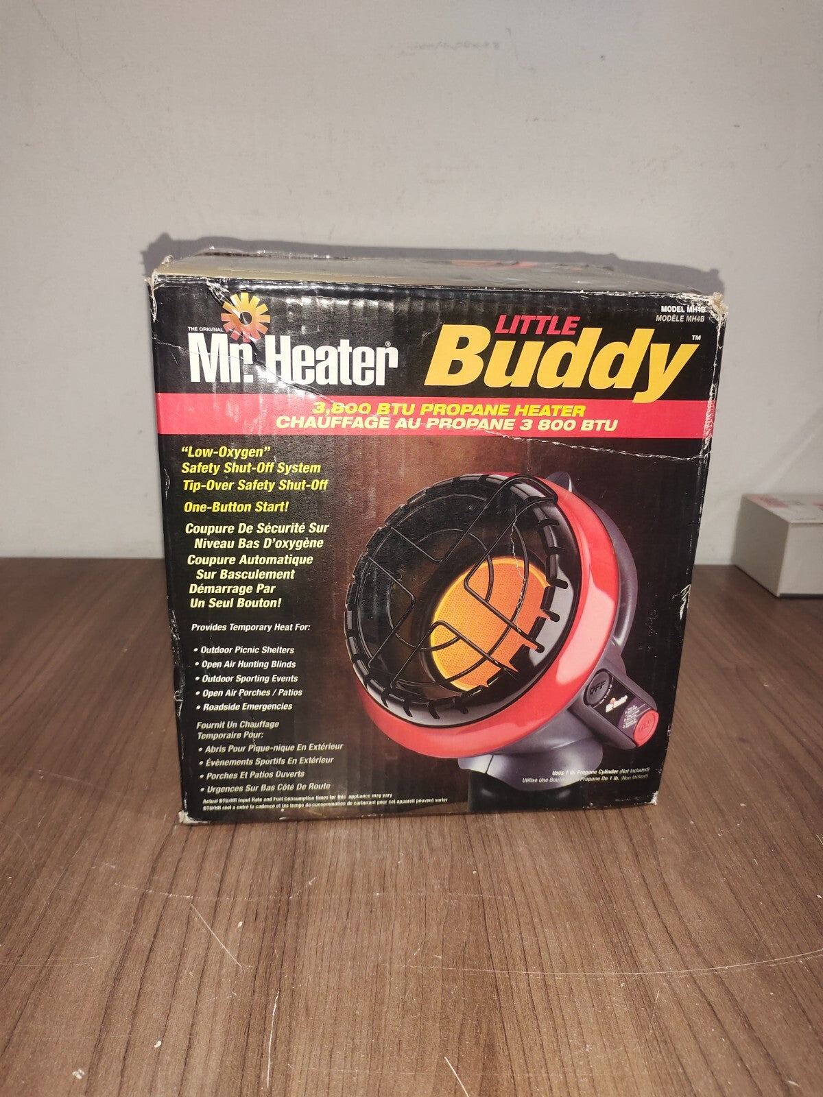 Mr. Heater MH4B Little Buddy 3800-BTU Indoor Safe Propane Heater