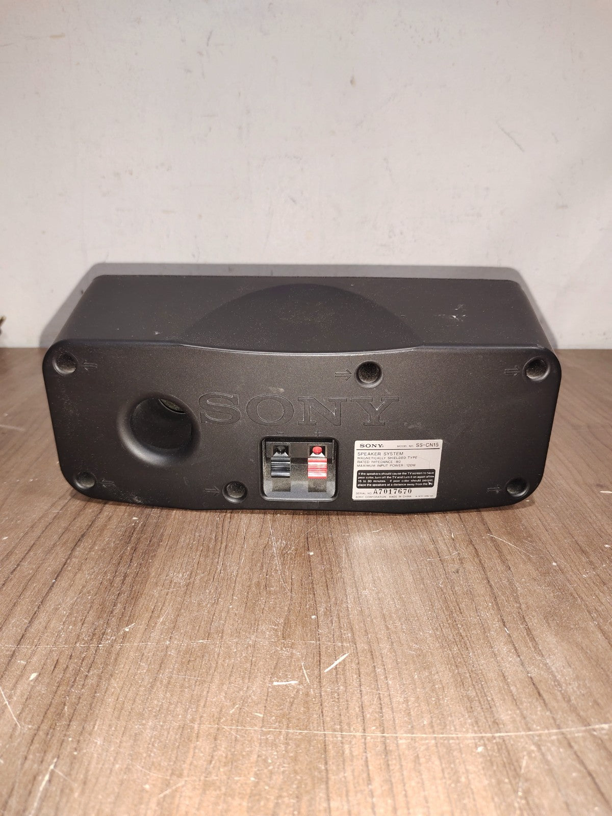 Sony Center Channel Speaker - Model -SS-CN15