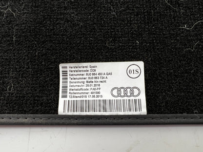 For Audi Exclusive Carpet Car Mats 4pc – OEM Quality Velour