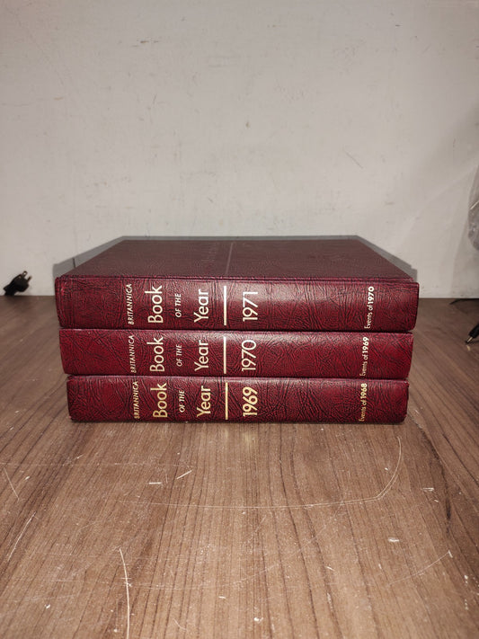 Encyclopedia Britannica Book Year - Set of 3 (1969-1970-1971)
