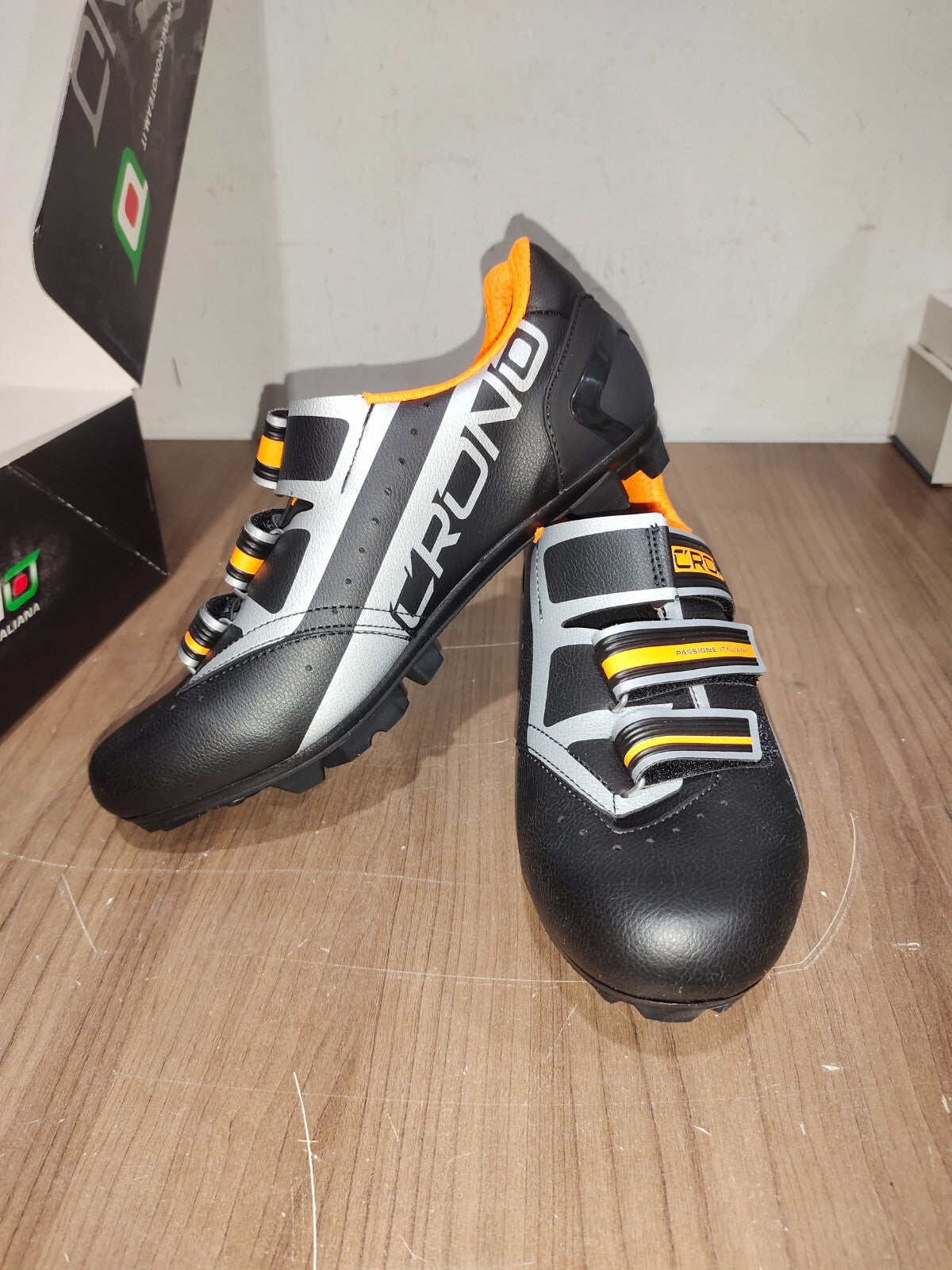 Crono CX-4-17 MTB NYLON Black Orange Shoes - Size - 41.5 (EUR)
