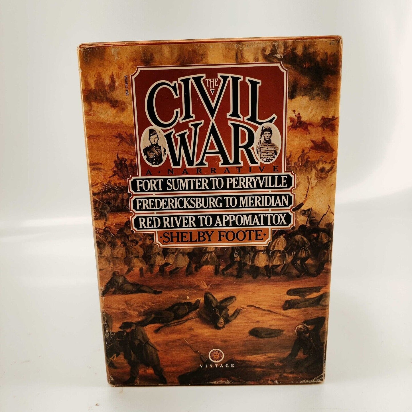 Civil War A Narrative Shelby Foote Box Set First Vintage Books Edition 1986