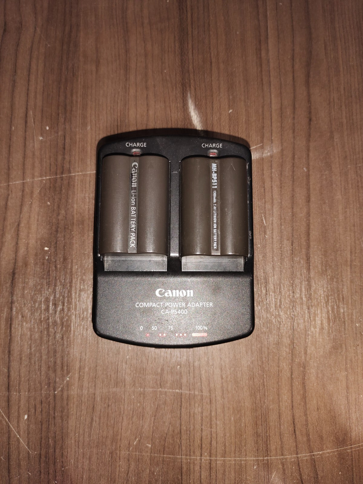 CANON COMPACT POWER ADAPTER CA-PS400 Dual Battery Charger with 2 Battries