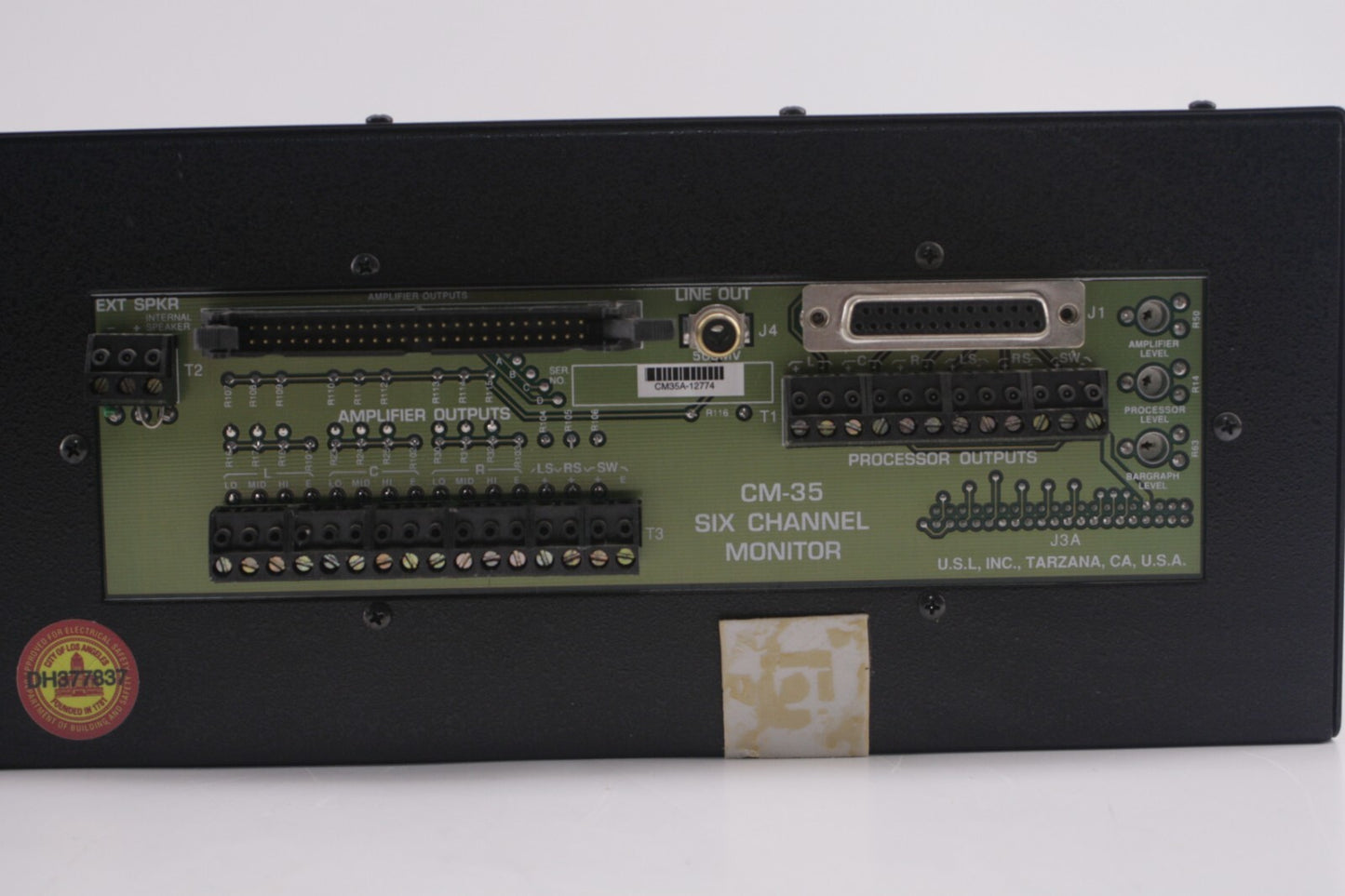 Dolby Labs CM-35 6-channel projection booth monitor