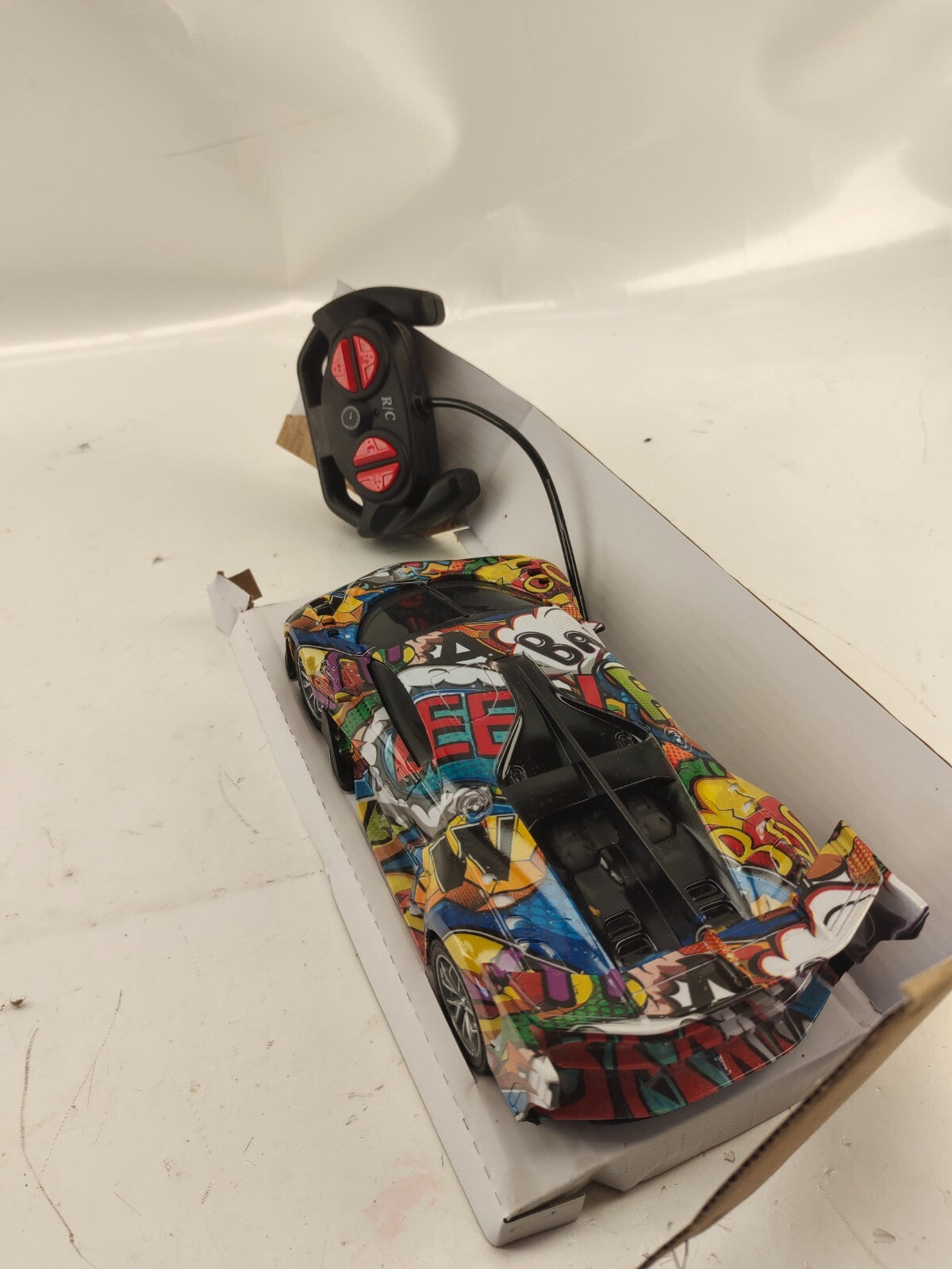 Multi- Color Graffiti Models Car Unborn Collectible RC Car - Bugatti