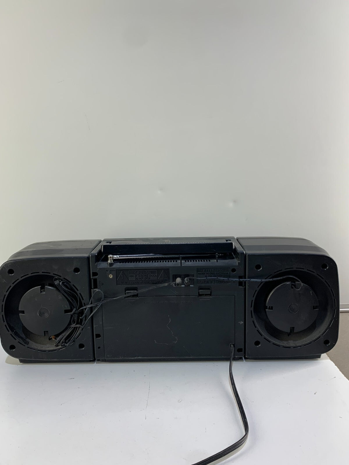 Boombox GE 3-5667A AM FM Cassette Stereo VTG 90s With Detachable Speakers Tested