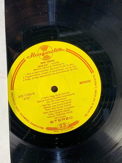 Erkel Ferenc- Bánk Bán - Excerpts 1969 LPX-11535 Vinyl 12"