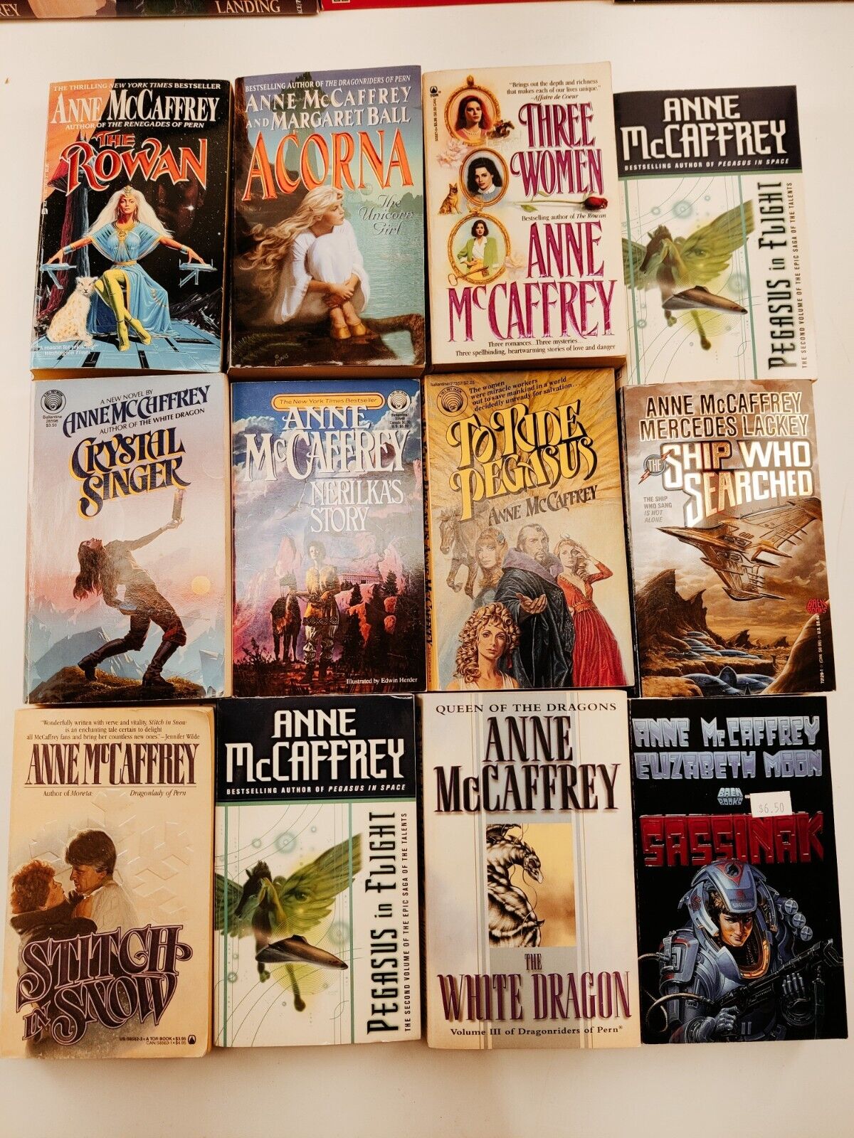 Anne McCaffrey Lot of 35 HC/PB Books Vintage 1980s-1990s