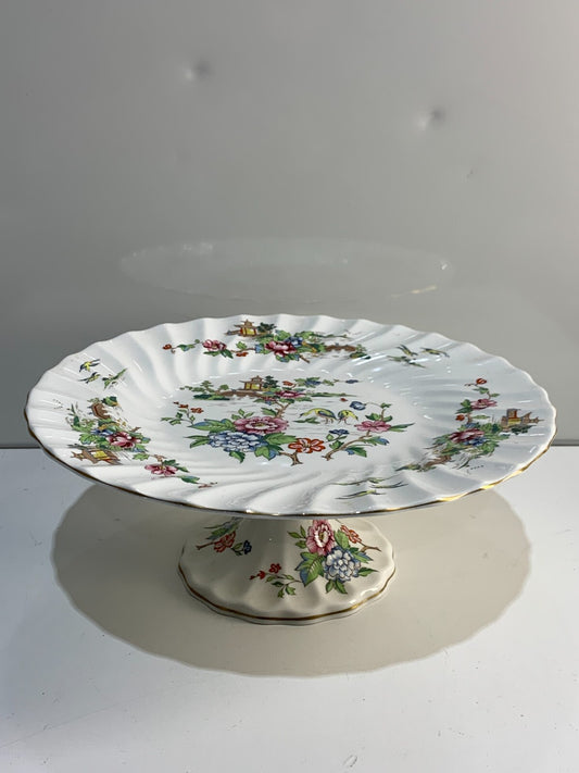 Crown Staffordshire Cake Stand Pagoda Pattern