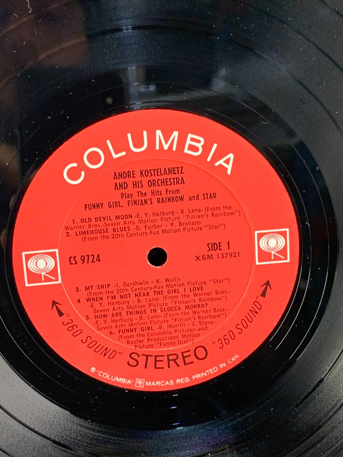 ANDRE KOSTELANETZ: Plays Hits Funny Girl COLUMBIA Reel to Reel Tape