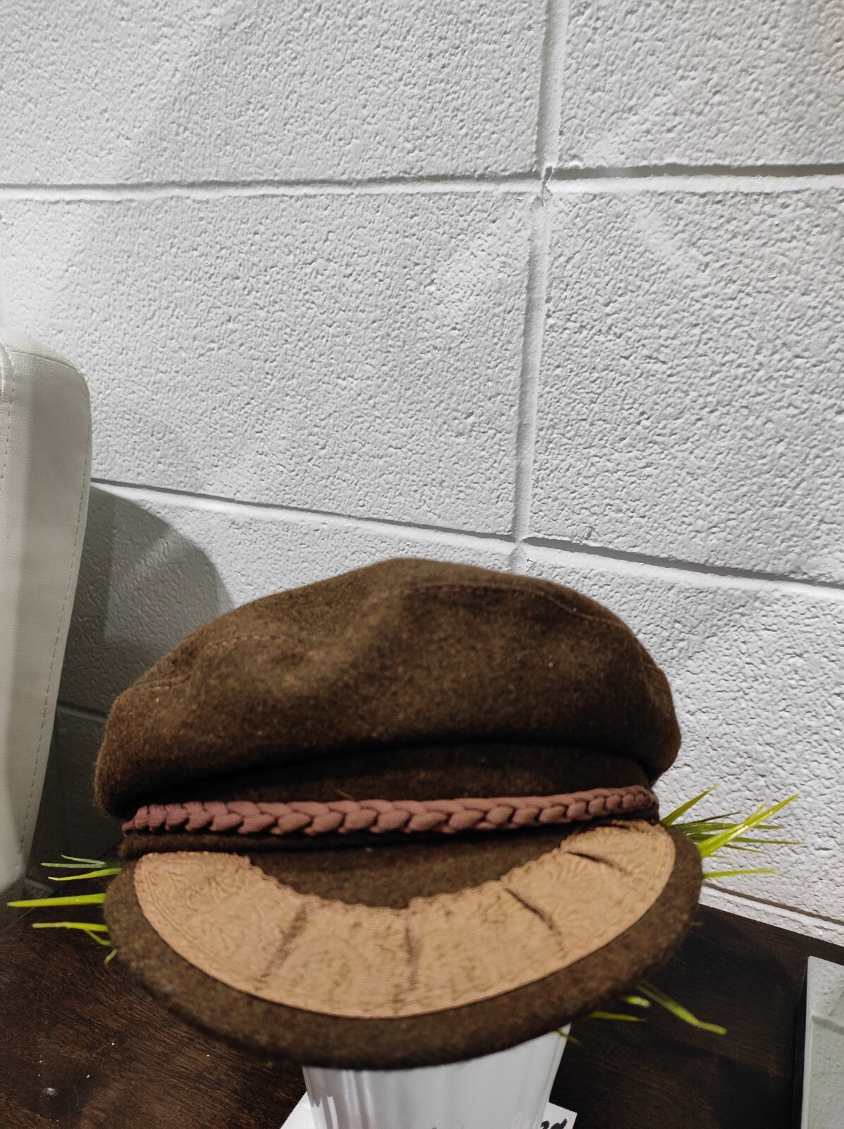 Authentic - Greek Fisherman's Cap - Wool/Nylon - Dark Brown - Made In Greece