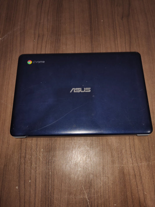 Asus C201P ChromeBook Laptop Gradient Blue Chrome OS - Needs Battery Replacement